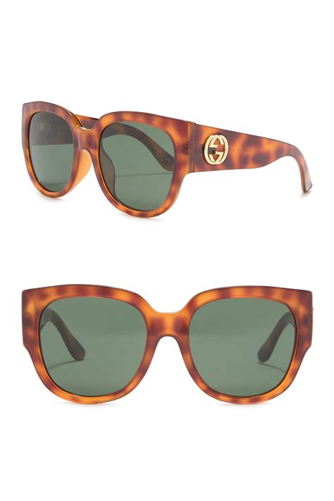 gucci 55mm oversized square sunglasses